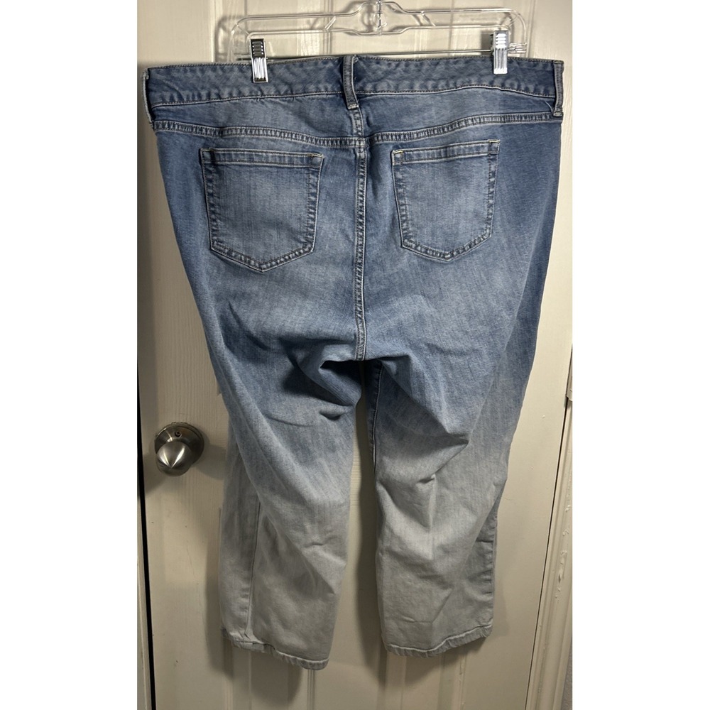 Torrid Womens Capri Jeans Skinney Size 20 Blue Color Fade - Picture 6 of 8